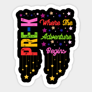 Pre-K Where The Adventure Begins Sticker